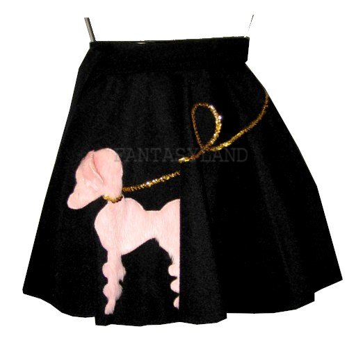 1950's Child Poodle Skirt Costume, Size 3 - 5