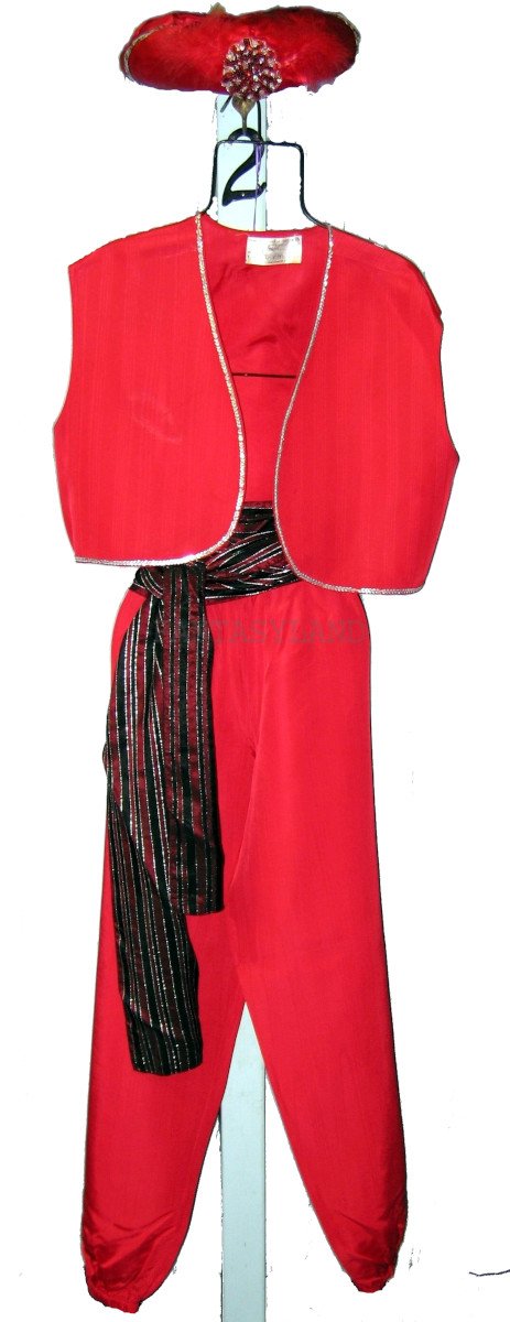 Ali Baba Costume Size Medium Red - Click Image to Close