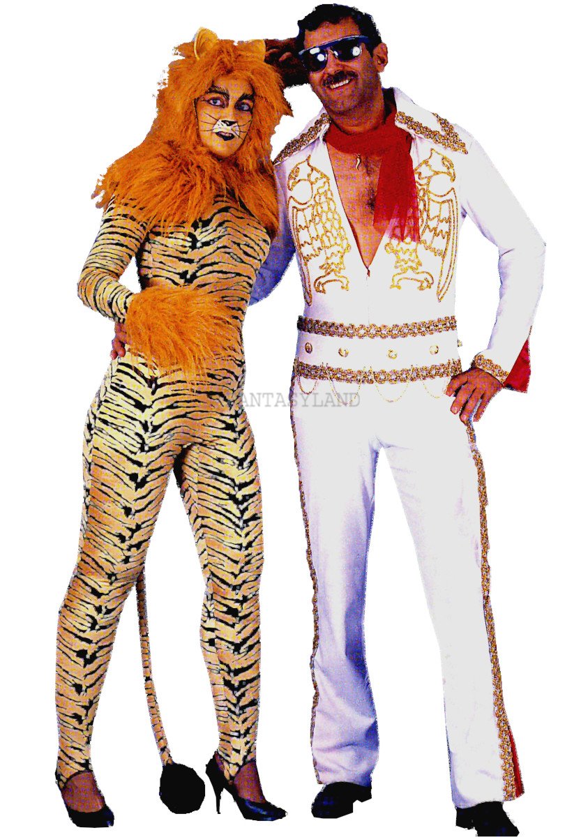 Tiger Cat Suit Costume Size MD - Click Image to Close