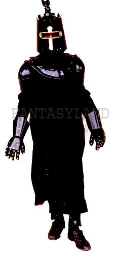 Medieval Man Black Knight Costume Size Most