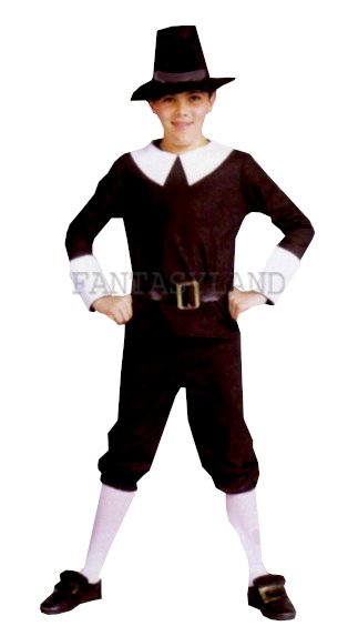 Pilgrim Child Boy Costume Size 6 - 8
