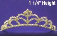 GOLD TIARA - CURLS CURVED