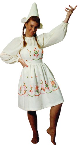 Dutch Maid Costume Size 10-12 MD