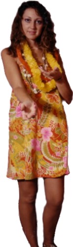 Hawaiian Lady Costume Size SM-MD