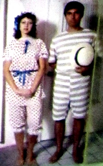 Old Fashion Swim Suit - Ladies Costume Size Most