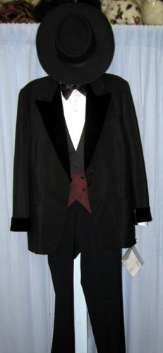 Riverboat Gambler Costume Size SM-MD 40-42