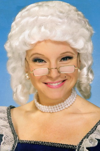 COLONIAL WIG - FEMALE - White - Discount