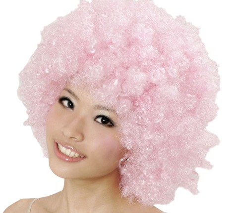 CLOWN WIG - MEDIUM PINK AFRO CLOWN WIG - MEDIUM PINK AFRO