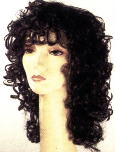 CURLY-FANCY BARGAIN - Black (wig / beard accessory)
