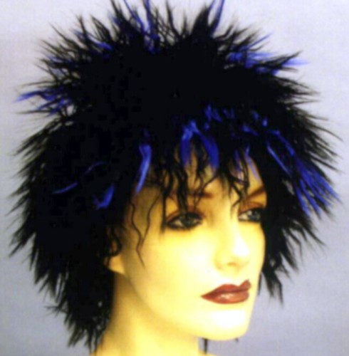 SHOCK WIG - Blue/Black Special order only