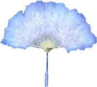 WHITE FEATHER FAN