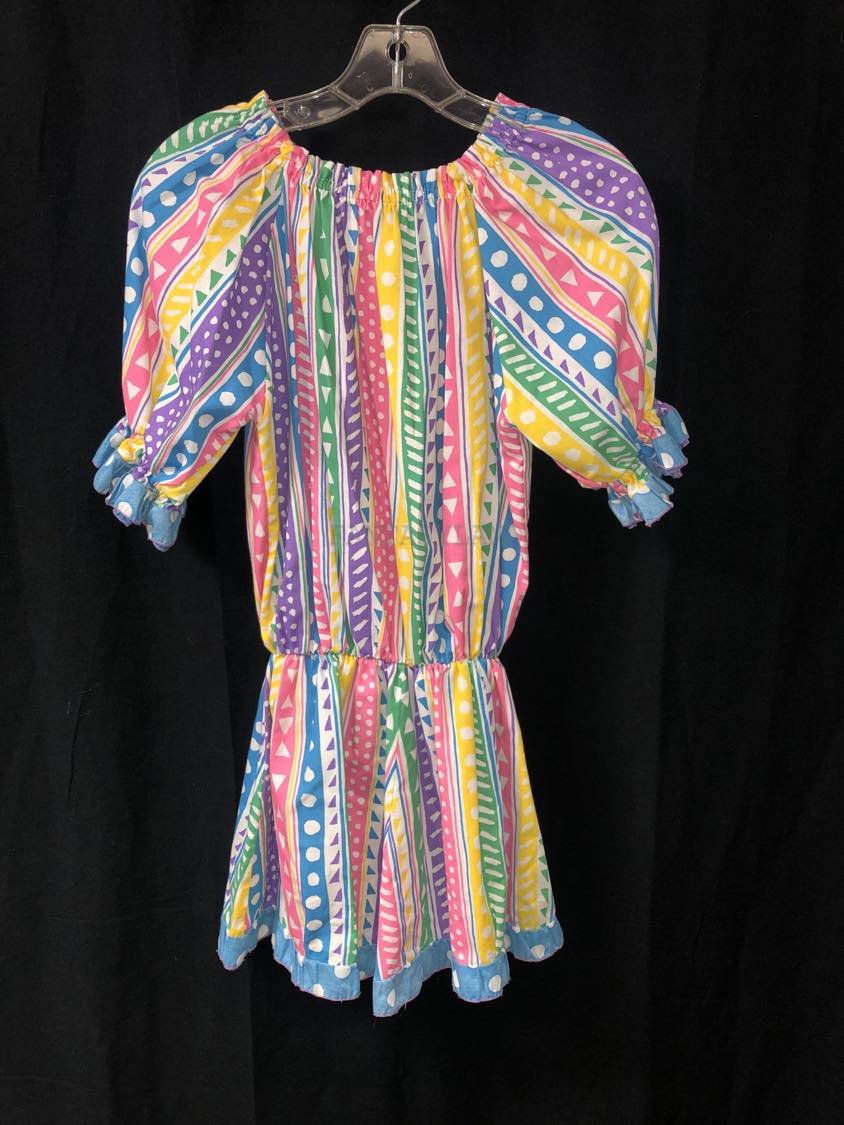 Bright Cotton Girl Clown Costume Size Child 8 - 12+