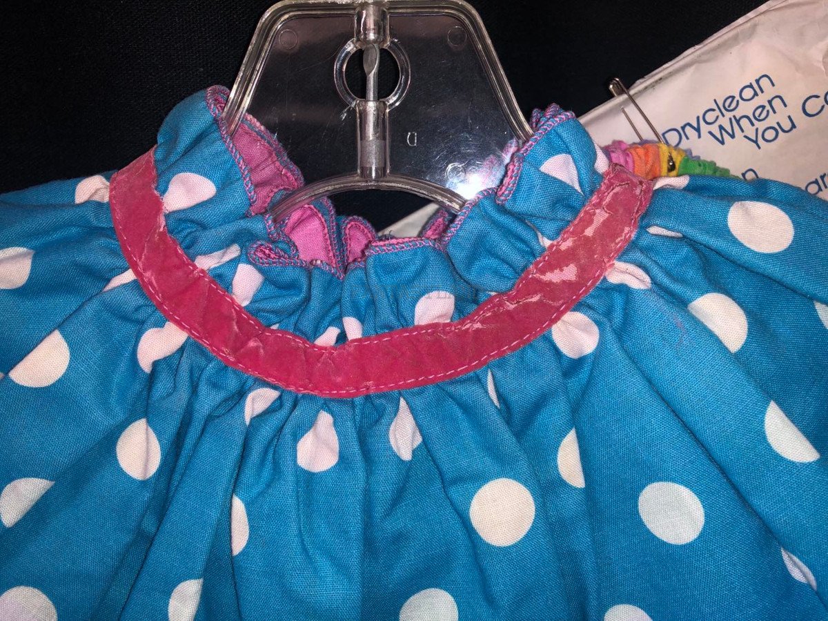 Bright Cotton Girl Clown Costume Size Child 8 - 12+