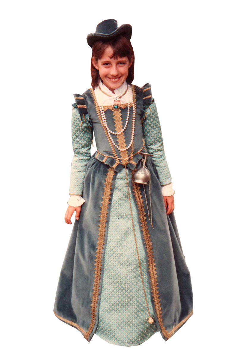 Renaissance Lady Child Costume, Size 12-14 Child Tall