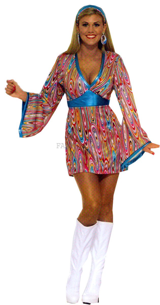 1960's Hippie Mod Sexy Costume Size Std.