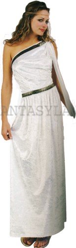 WOMAN'S TOGA - ROMAN COSTUME - WHITE