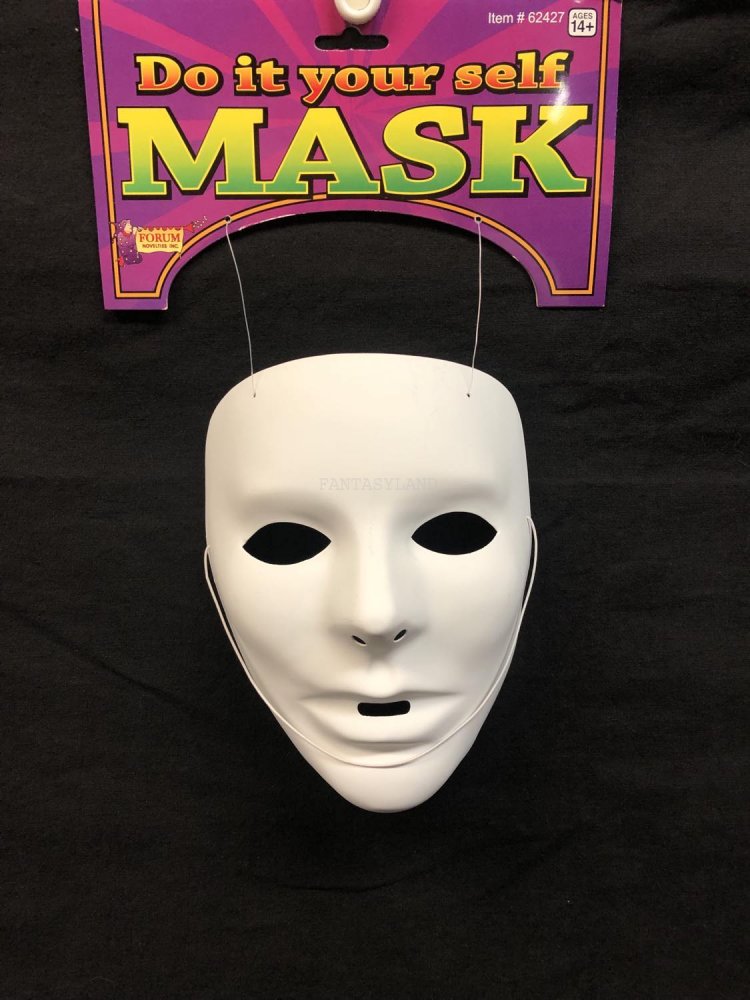 BLANK WHITE MASK - DELUXE [62427] - $1.99