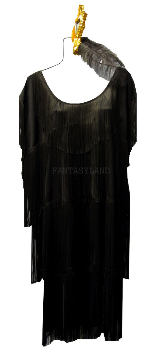 Nineteen Twenty's Flapper Costume Size 30 XXXL - Click Image to Close
