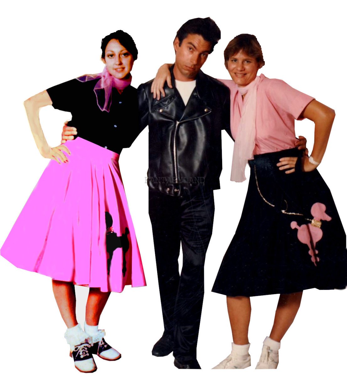 1950's Poodle Skirt Costume Size Most, Black