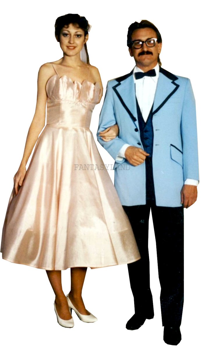 1950 Pink Prom Dress Size SM