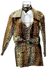 1980's Vintage Leopard Club Dress Jacket