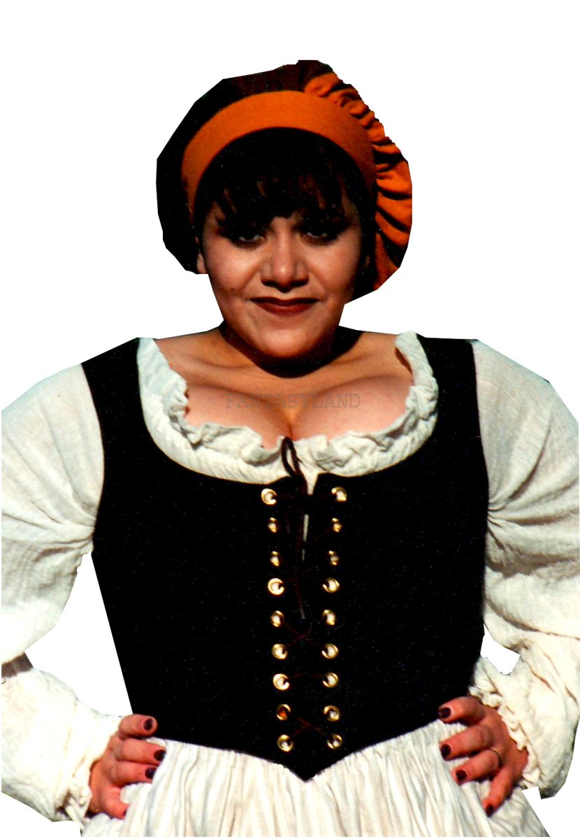 Black Velvet Bodice, Size 8 SM-MD