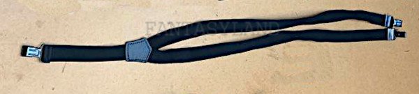 Black Suspenders with Single Back Clip