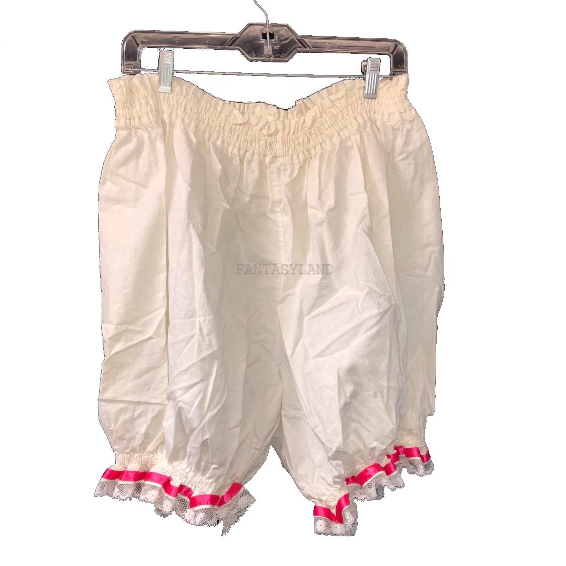 White Short Bloomers Size Md-Lg