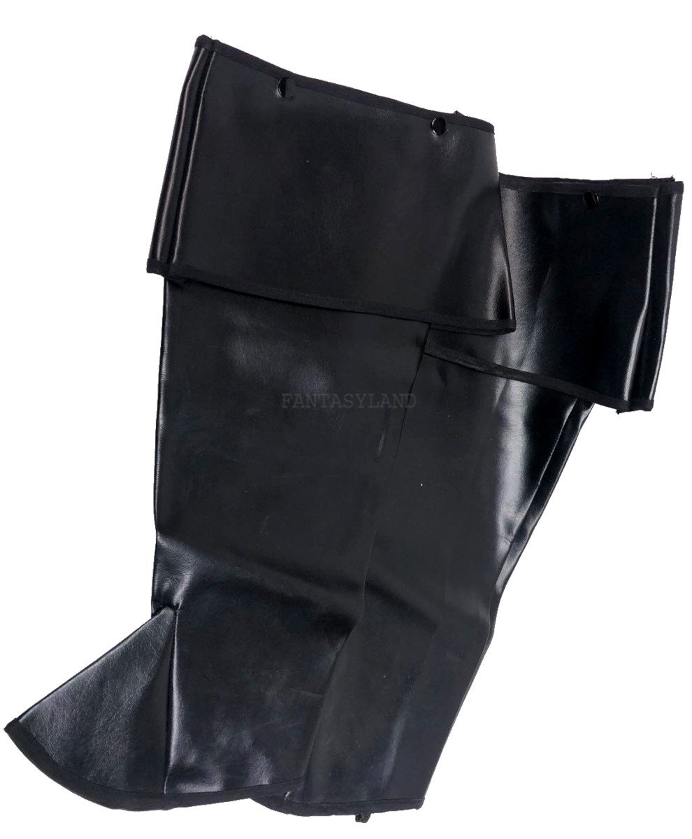 Black Deluxe Fold Over Pirate Cavalier Boot Tops