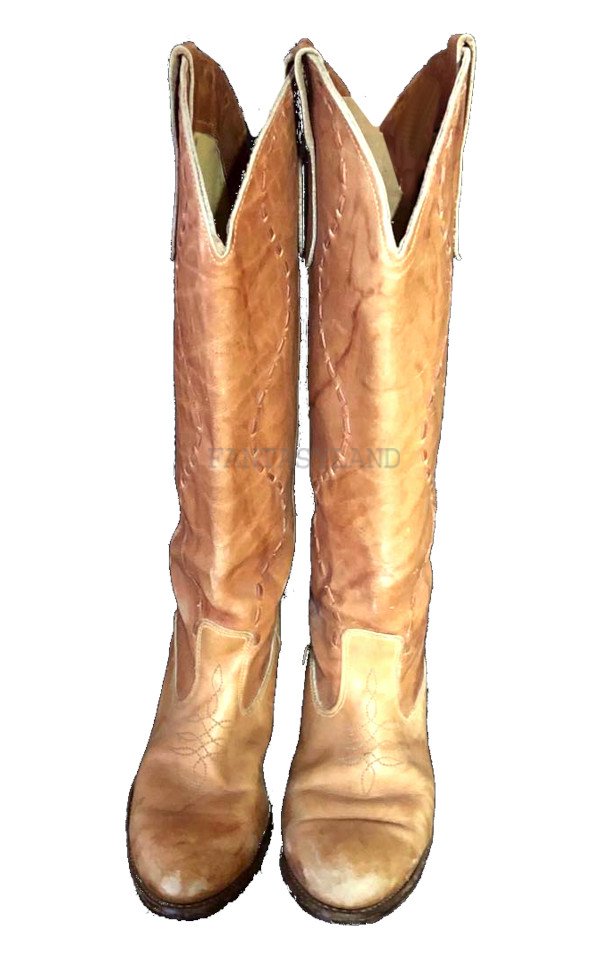 Tan Cowgirl Boots Western Size 8.5 Med