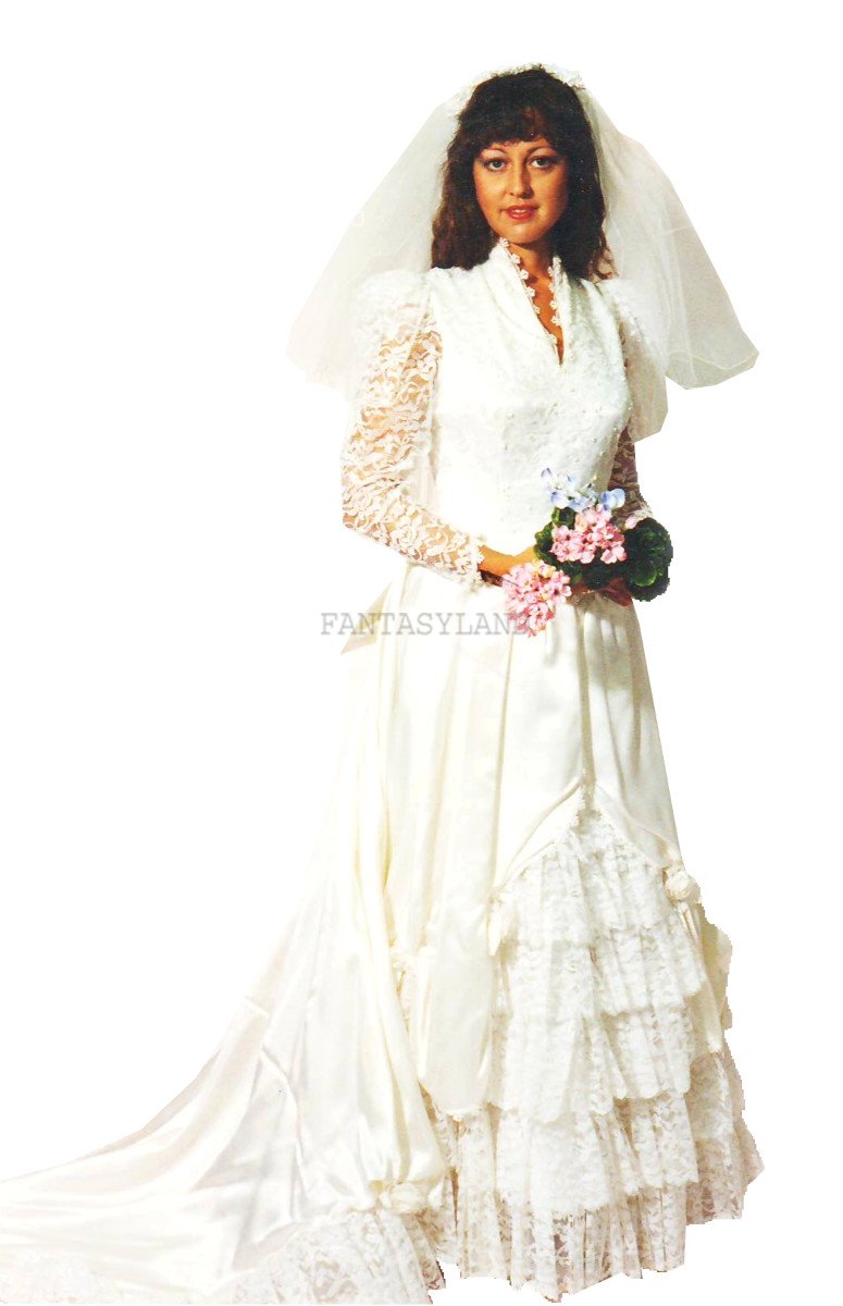 Vintage Wedding Bride Dress Size 14