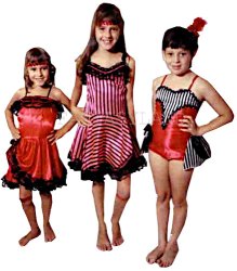 Can-Can Child Costume Size Child 5 - 6