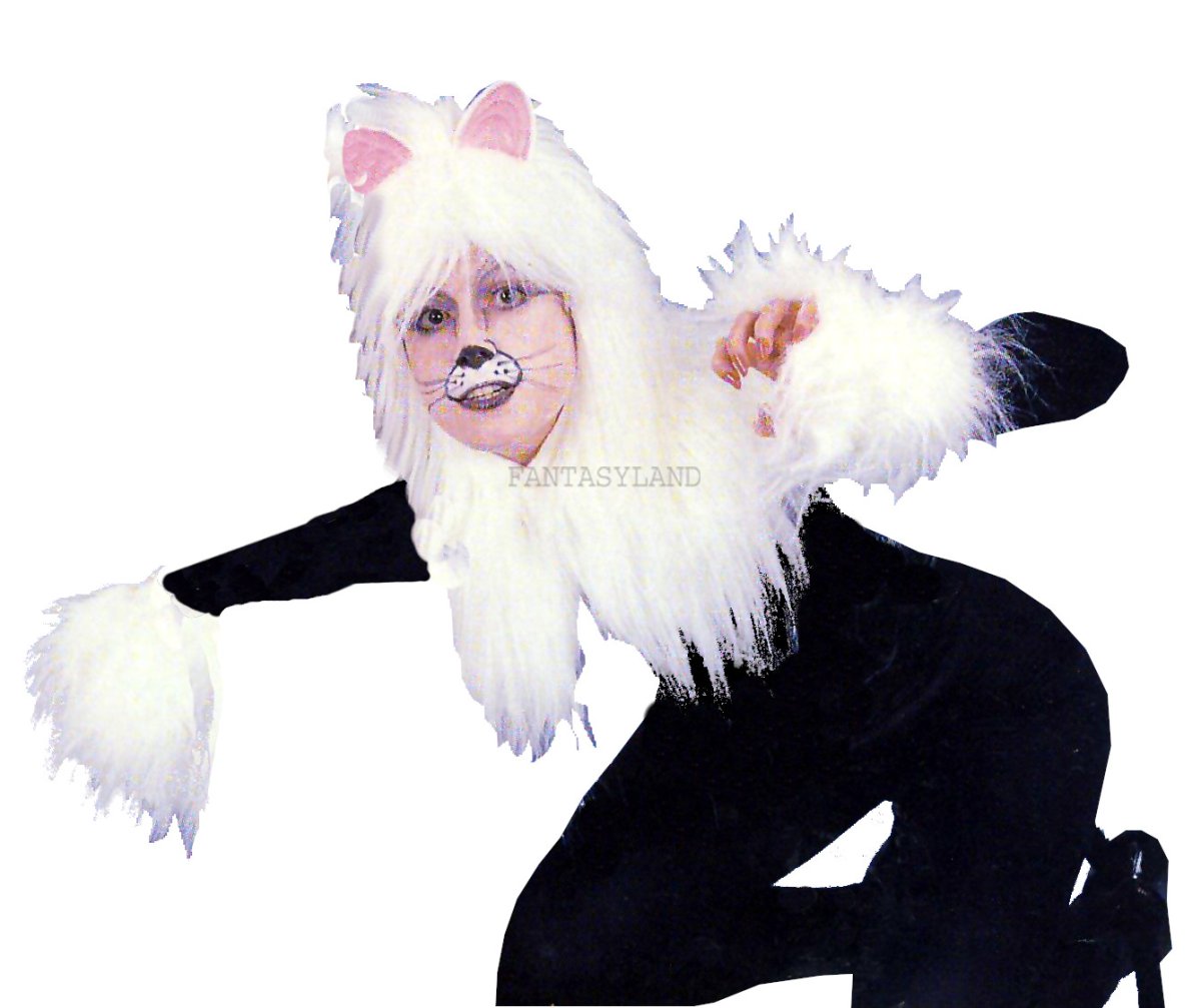 Black and White Cat Suit Size MD - Click Image to Close