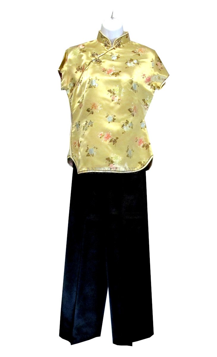 International Lady Silk Top and Pants Size SM