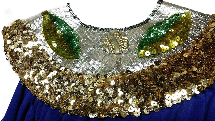 Egyptian Queen Costume Purple Size Most #300