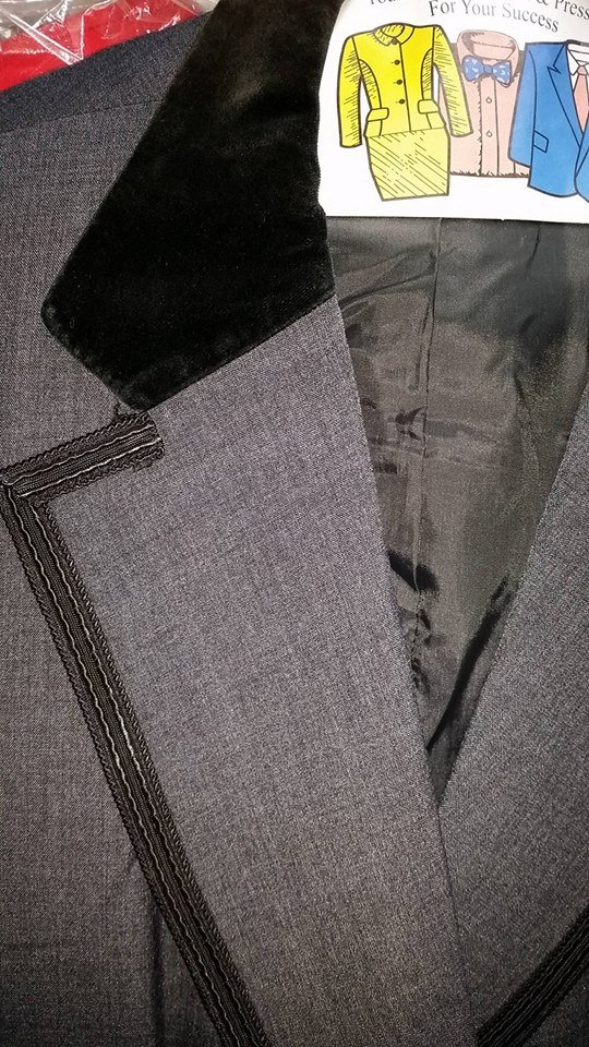 Dark Grey Frock Coat Chest 52"XL - Click Image to Close