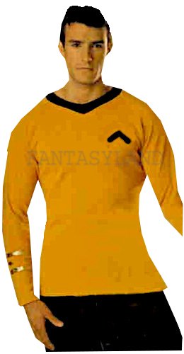 Star Trek Gold Shirt Costume Size MD - LG