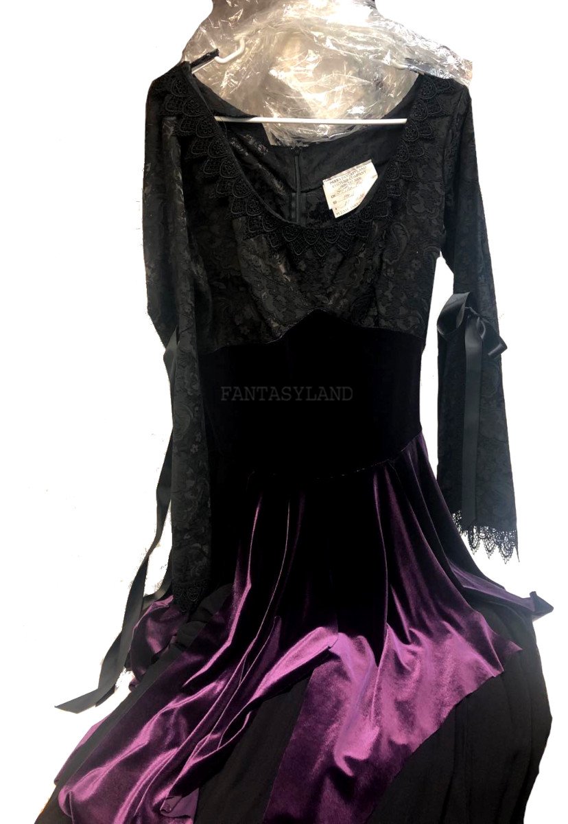 Gothic Marie D'Veaux Costume Black & Purple Size MD long