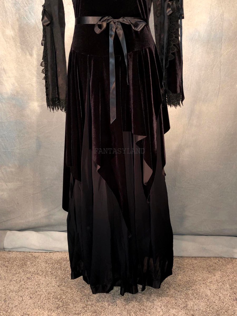 Vintage Marie D'Veaux Black Gothic Dress by Shrine