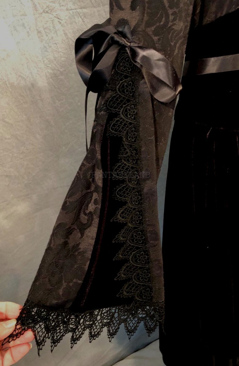 Vintage Marie D'Veaux Black Gothic Dress by Shrine