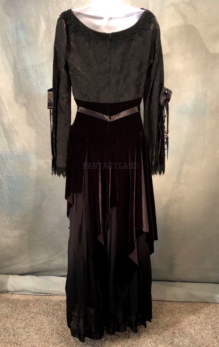 Vintage Marie D'Veaux Black Gothic Dress by Shrine