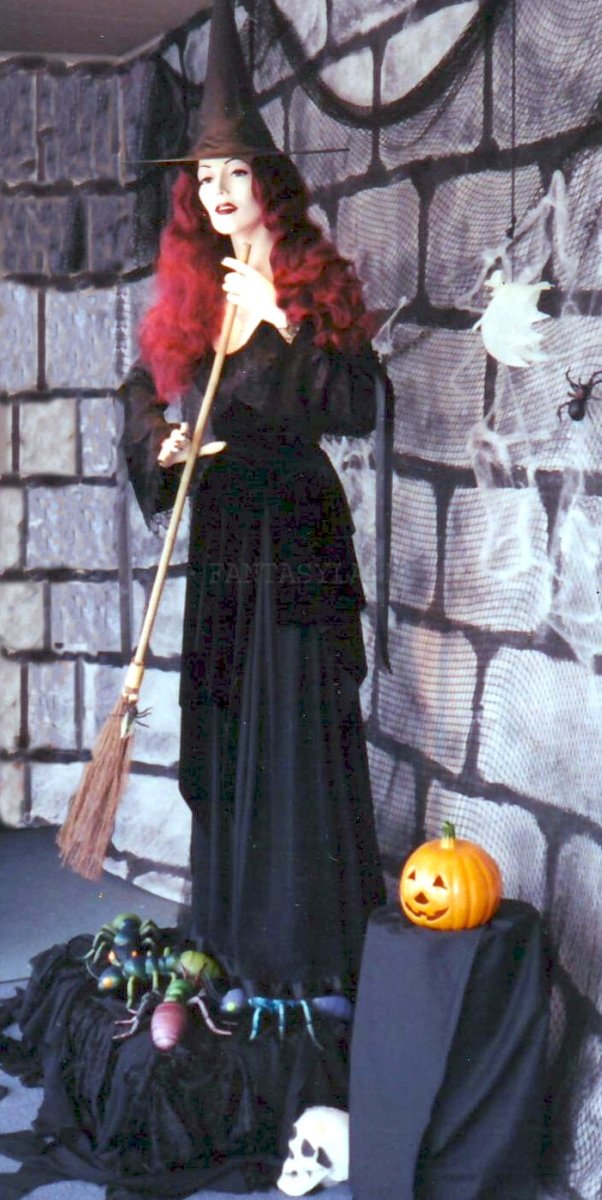 Vintage Marie D'Veaux Black Gothic Dress by Shrine