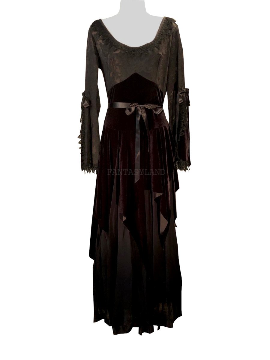 Vintage Marie D'Veaux Black Gothic Dress by Shrine