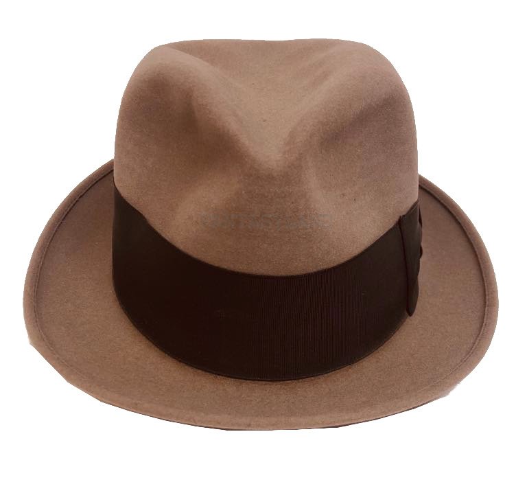 Men's Light Brown Felt Fedora