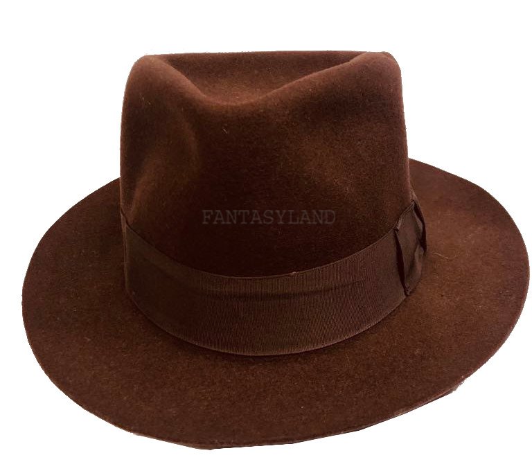 Brown Felt Fedora Size Large
