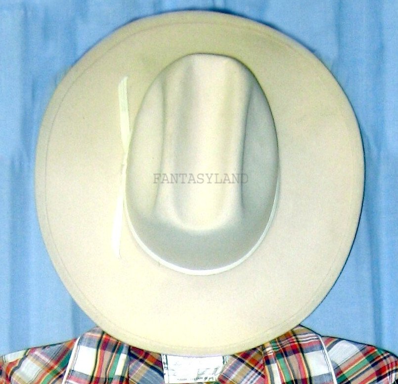 Deluxe Cowgirl Hat White Felt