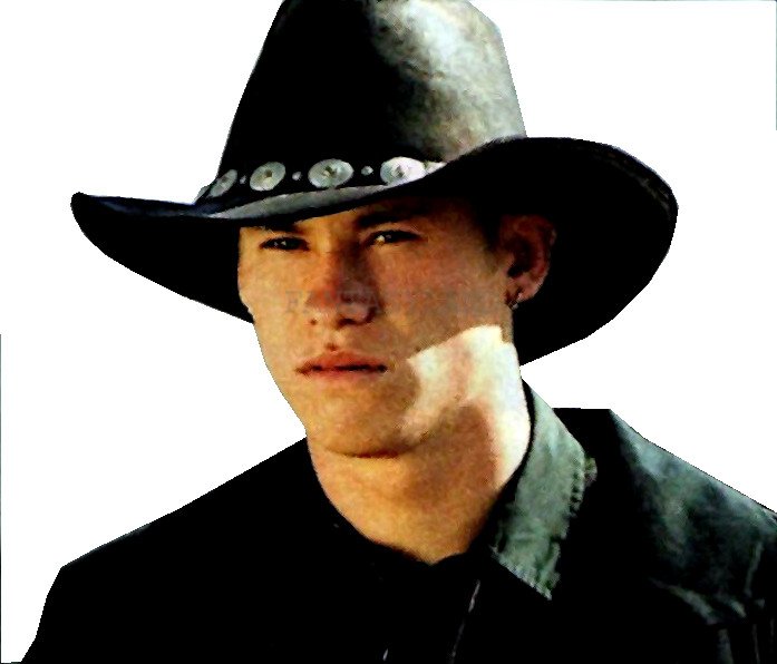Black Leather Cowboy Hat