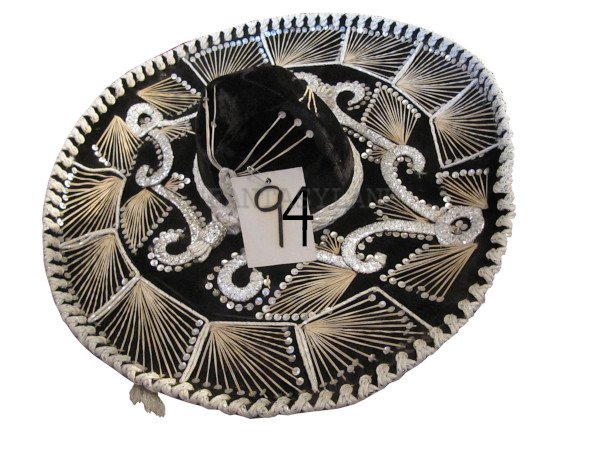 Black and White Elaborate Sombrero