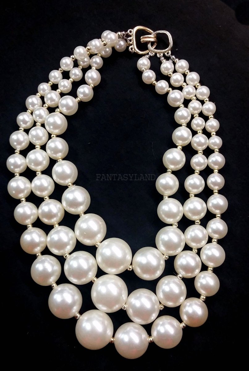 Large White Pearl Necklace