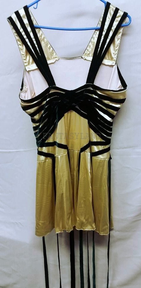 Mardi Gras Erte Costume Size Med-Lg - Click Image to Close